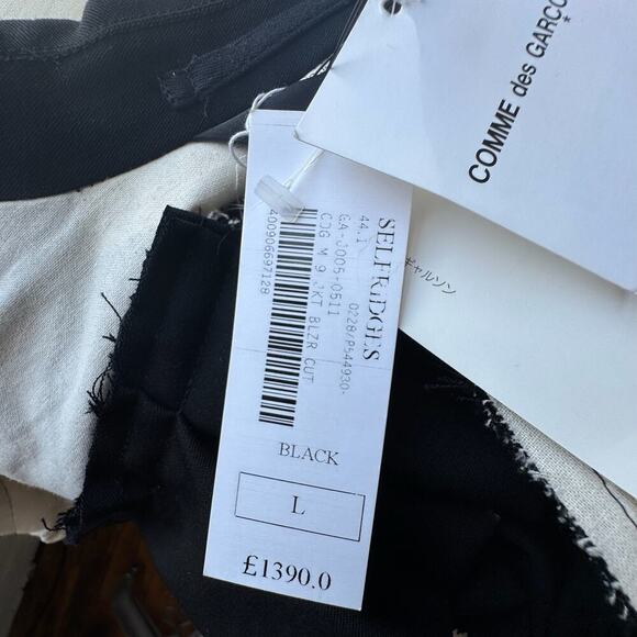 NWT COMME DES GARCONS Couture Cut-Out Deconstructed Blazer - Picture 12 of 14